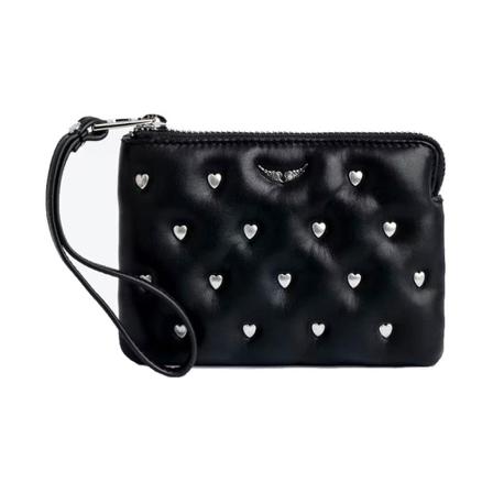 Zadig & Voltaire, Mini Uma Clutch Pouch Czarny, Mężczyzna, Rozmiar: ONE Size