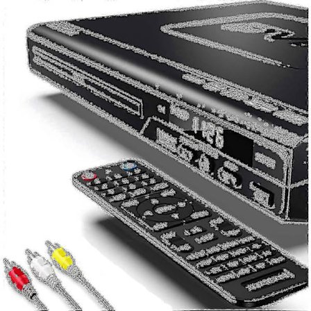 Blu-ray DVD-afspiller kompatibel med TV med HDMI-kabel og fjernbetjening - Wigslar SZRH A-F