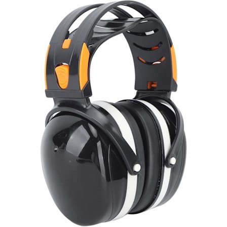 Hørselsvern, Støyreduserende Øreklokker 360 Graders Rotasjon Seks Gir Teleskopisk for Klipping (Svart Hvit)