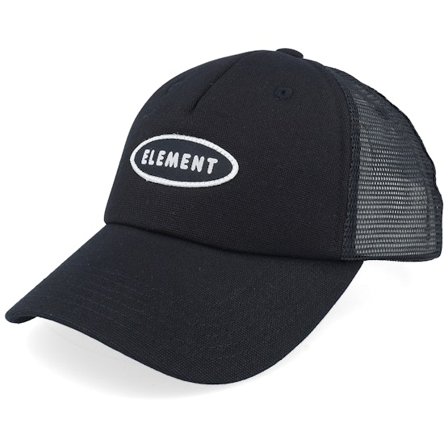 Element - Black - trucker - Cap - Union Mesh Cap Flint Black A-Frame Trucker - Hatstore