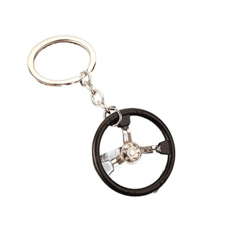Ratt Nøkkelring Bil Nøkkelring SVART&HVIT