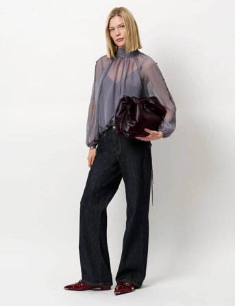 Dante6 Dante6-Sonia Bohemian Blouse - Grey - 34