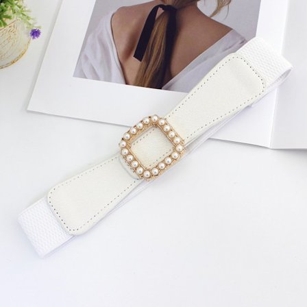 Mote elastisk linning Bred midje stretch belte for kvinner Dre