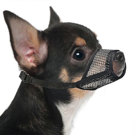 Hundemask, blød netmaske, egnet til små og mellemstore hunde, Chihuahua, Puddel, Husky, Labrador Retriever, åndbar hundemusling, egnet til