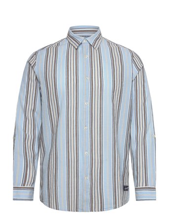 Scotch & Soda | Crinkled-Stripe Regular Fit Shirt | L