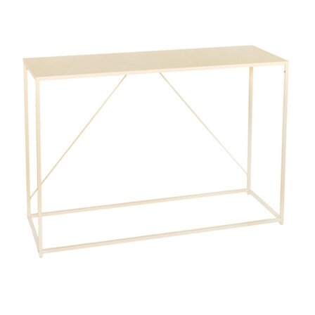 Konsolbord, 120 cm beige metal, vandafvisende