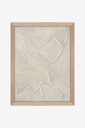 Malerifabrikken - Sand Shadows / 30x40 Cm / Egetræsramme - Beige - Billeder - Fra Homeroom