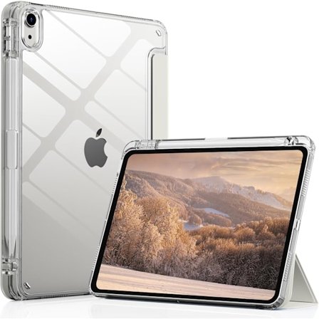 Fodral för iPad Air 6:e 5:e 4:e generationen 10,9 tum, med plats för penna, grå