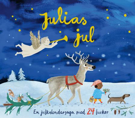 Julias jul: En julkalendersaga med 24 luckor - Bok av Emma Virke - Board book