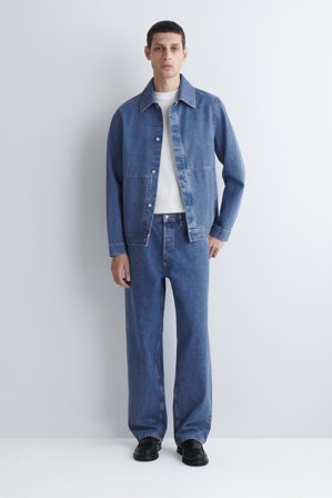 COS Men's Giacca In Denim Minimal in Blu
