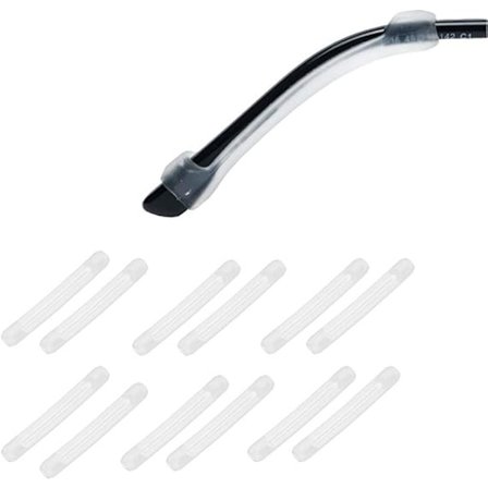 Premium Ultra Myke Sklisikre Silikon Ørekroker for Briller - 6 Par Ørekrokholder