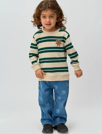 The New Tnstripley Wide Jeans - Blue - 104