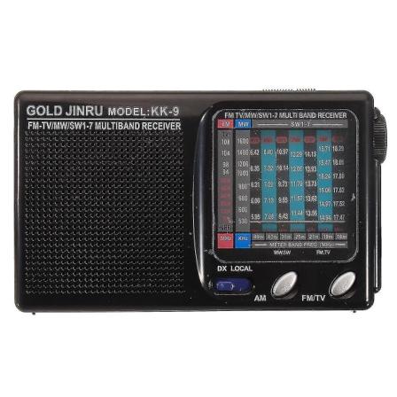 Bærbar fullbåndsradio FM stereohøyttaler MW SW radiomottaker kortbølgeradiomottaker ...-WELLNGS