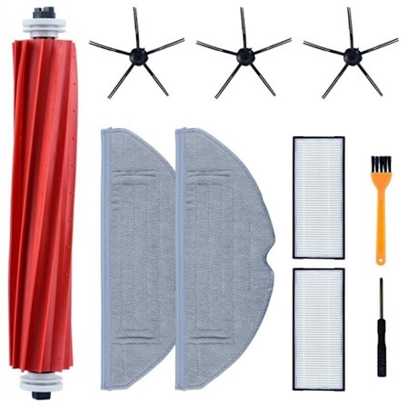 Sido- och huvudborste, HEPA-filter, moppdukar för S7/S7+/S7 MaxV/S7 MaxV Plus/S7 Ultra dammsugare