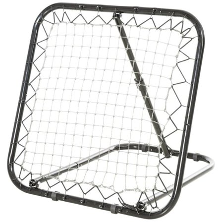 Rootz Rebounder Net - Football Rebounder Net - Foldbart Kickback Goal - Rebound Wall Net - Justerbar - Sort - 78 x 84 x 65-78 cm