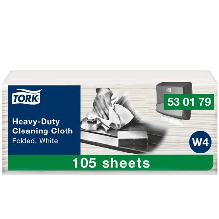 TORK Rengöringsduk W4 kraftig vikt vit 105/fp - Lyreco - Städ och hygien - Toalettpapper och torkpapper - Industritork