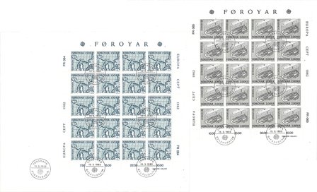 Færøerne 1982 - AFA 64-65 - FDC ark