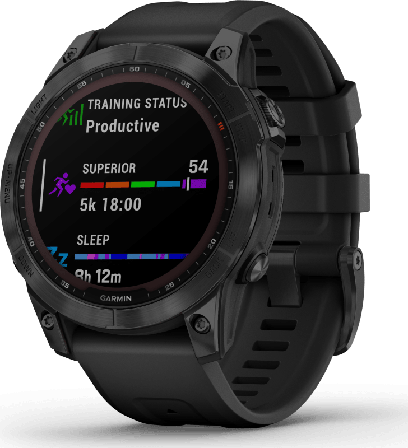 Garmin Fenix 7 Sapphire Solar fitness watches Black 47 mm