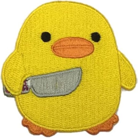 st Kyckling Anka Stryk På Patch Tecknad Anka Sy på Rolig【GKS】