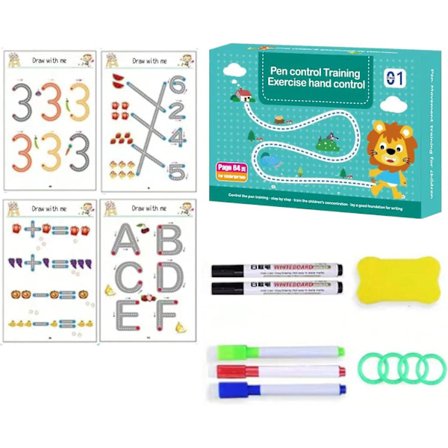 Scribble Smart Arbejdsbog, Hurtig Udvikling af Unge Sind, Scribble Smart Genanvendelig Arbejdsbog, Lille Nysgerrige Sind Scribblesmart, Arbejdsbog 