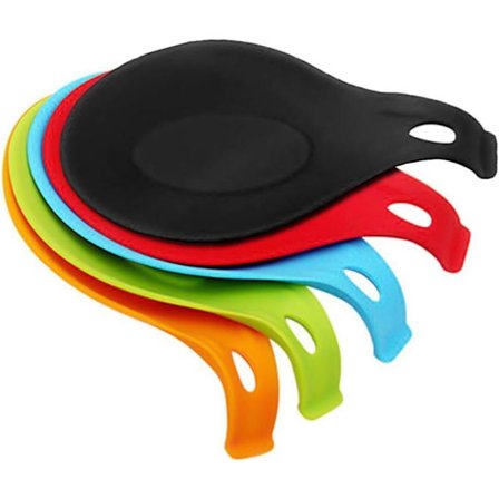 5-pak Silikone Skeholder, Genanvendelig Ske Spatel Skeholder, Suppeskeformet Støtte Madlavningsske Stativ Redskabsskåle