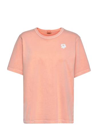 Erna Unikko Placement T-Shirt Coral Marimekko