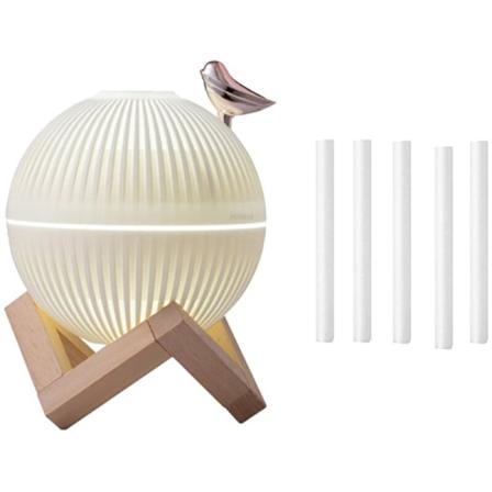 330 ml:n USB-minikostutin, hiljainen ilmankostutin kotiin, lasten makuuhuoneeseen, minituoksudiffuusori, kostutin, jossa on 5 puuvillapyyhettä