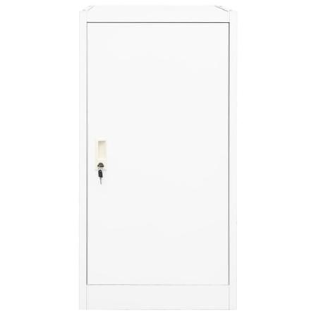 Vidaxl Sadelskåp Vit 53x53x105 Cm Stål Vit