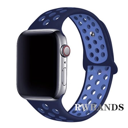 Sportarmband för Apple Watch Band 46mm 44mm 40mm 42-38-41mm 45mm Andningsbart Armband iWatch Series 10 9 8 7 6 SE 5 3 Ultra 2 49mm