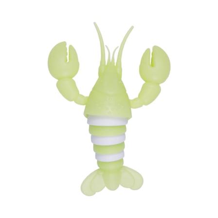 Stor Lysende Hummer Dekompressionslarve Sneglen Puslespil Trykaflastning Fingerspids Eksotisk Interaktivt Legetøj Green+White(Luminous17*8.5*4.5)