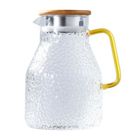 Glaskande 2000ml Termokande og Glas Sæt Kvadratisk Kedel Kogende f