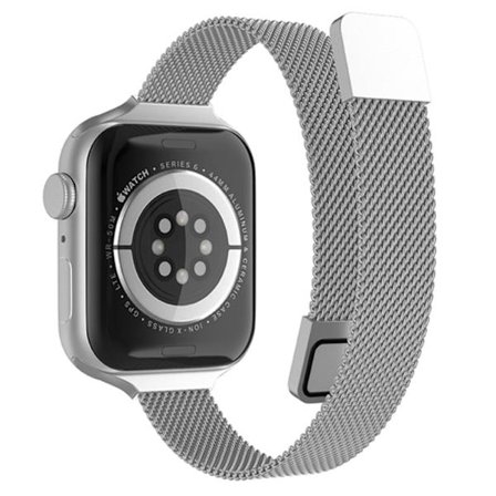 Apple Watch (45 mm) milanesiskt klockarmband i rostfritt stål - Silver