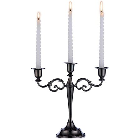 3 Ljusstakar för Bröllop, Zinklegering Ljus, Matbord, Ca