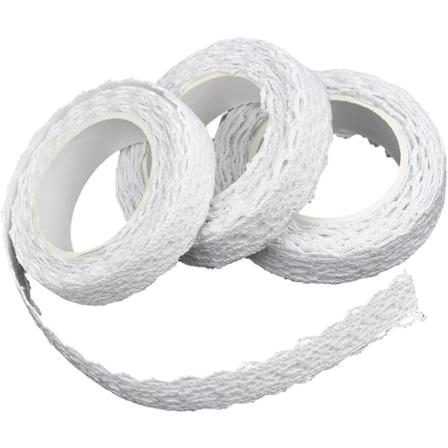 (1,8 cm)3 ruller hvit blonderibånd assortert blonderibånd vintage bånd