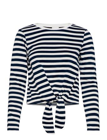 Vitinny L/S Boat Neck Top/Su/Ka White Vila
