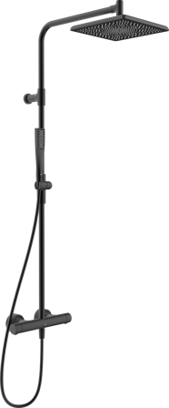 Oras Aurelia Square 4796 Takdusjsett 150 c/c Matt svart, Baderom