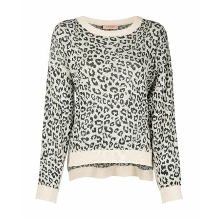 Twinset, Round-neck Knitwear Beżowy, Kobieta, Rozmiar: L