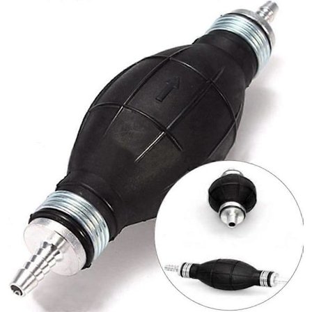 Ny produkt, Bränslehandpump, 6MM Gummi Aluminium Bensin Pump Handpump Primer Päron Bränslehandpump