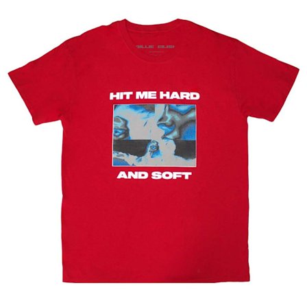 Billie Eilish Unisex Vuxen Hit Me Hard And Soft Negativ T-shirt