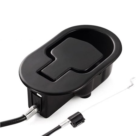 Reservedele til lænestole - Universal sort metaltræk til lænestole med kabel - Passer til Ashley og