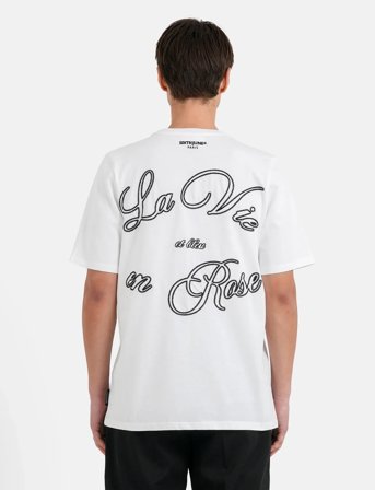 SIXTH JUNE La Vie En Rose Embro Ss Tshirt - White - L