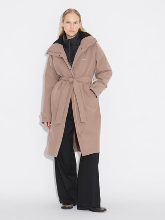 Holzweiler - Flow Belted Rain Jacket - Taupe - Womens - Extra Large