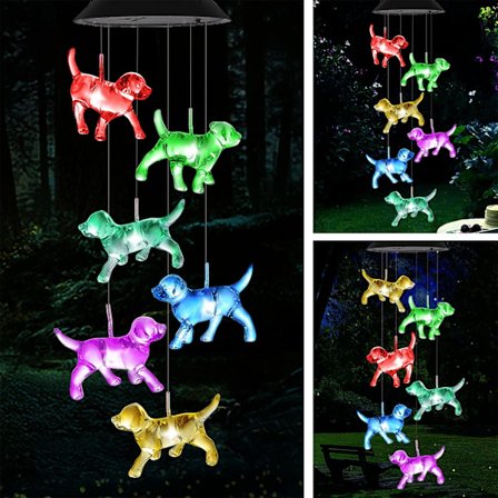 Kolibrin aurinkokellopeli, OkayGoo Kolibri lahja ulkokäyttöön tuulikellot aurinkovalot värimuutos