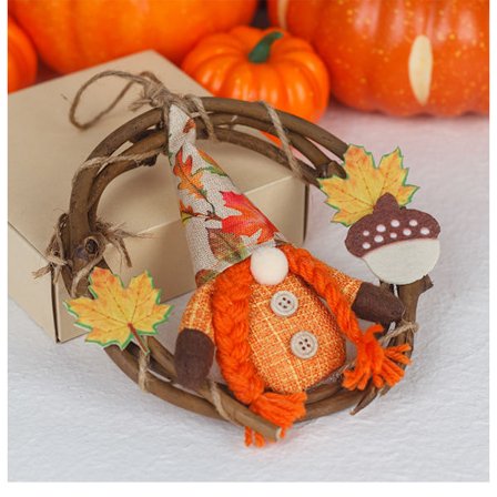 Høstfest Thanksgiving Day Dekorasjoner Ansiktsløst Kart