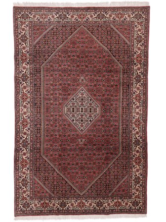 197X300 Tappeto Bidjar Orientale Rosso Scuro/Nero (Lana, Persia/Iran) Carpetvista