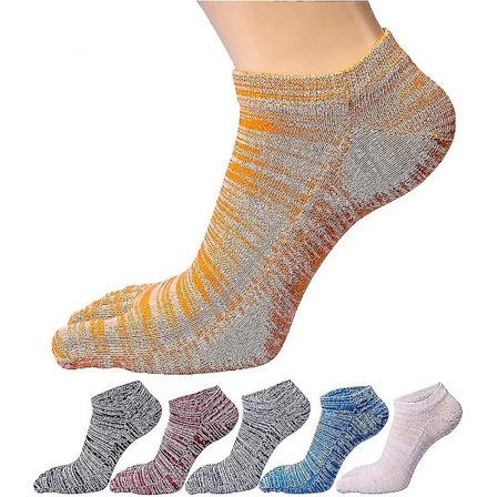 Dame Low Cut Toe Sokker Ankel Løbestrømper (pakke med 5/6)