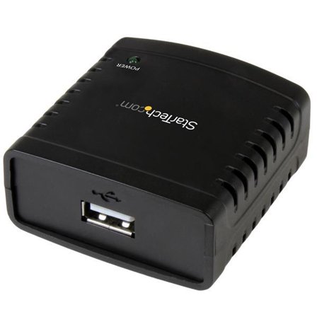 StarTech 10/100Mbps Ethernet to USB 2.0 Network Print Server - Windows 10 - LPR - LAN USB Print Server Adapter (PM1115U2) - skriverserver - USB 2.0 -