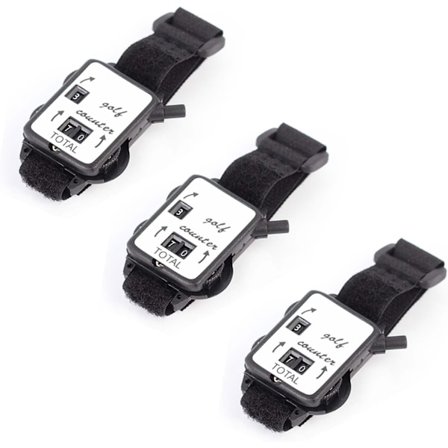 Golf Score Tæller, 3 Stykker Mini Håndled Golfslag Tæller Ur Manuel Slag Optager Letvægts Golf Ur, Sports Træner Casino Manuel Dial Indikator