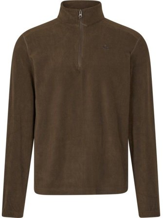 Seeland M's Benjamin Half Zip Fleece Sweater Dark Brown