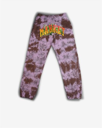 Market - Market Arc Herbal Remedy Tie-Dye Sweatspants - Purple/Gray